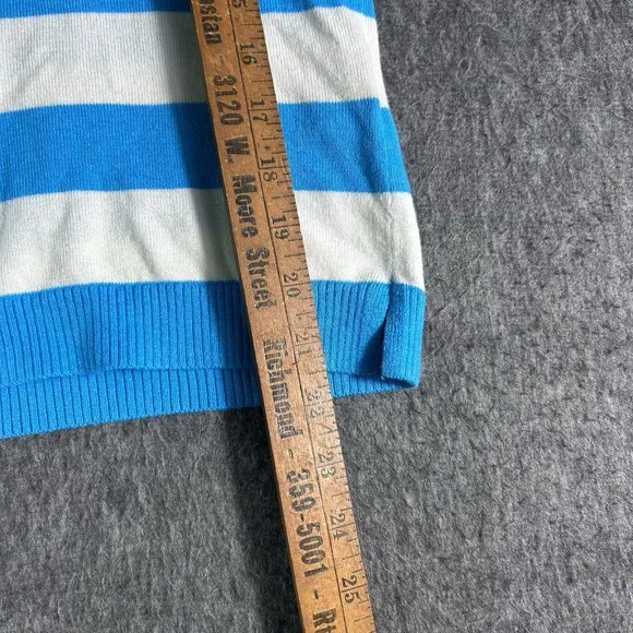 Blue and White Striped Sweater - Picture 7 of 10